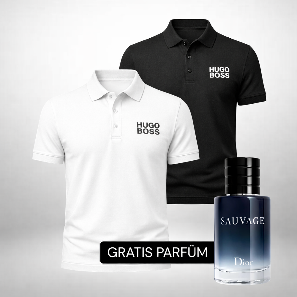 BOSS Set 2 Polo-Shirts + Dior Sauvage