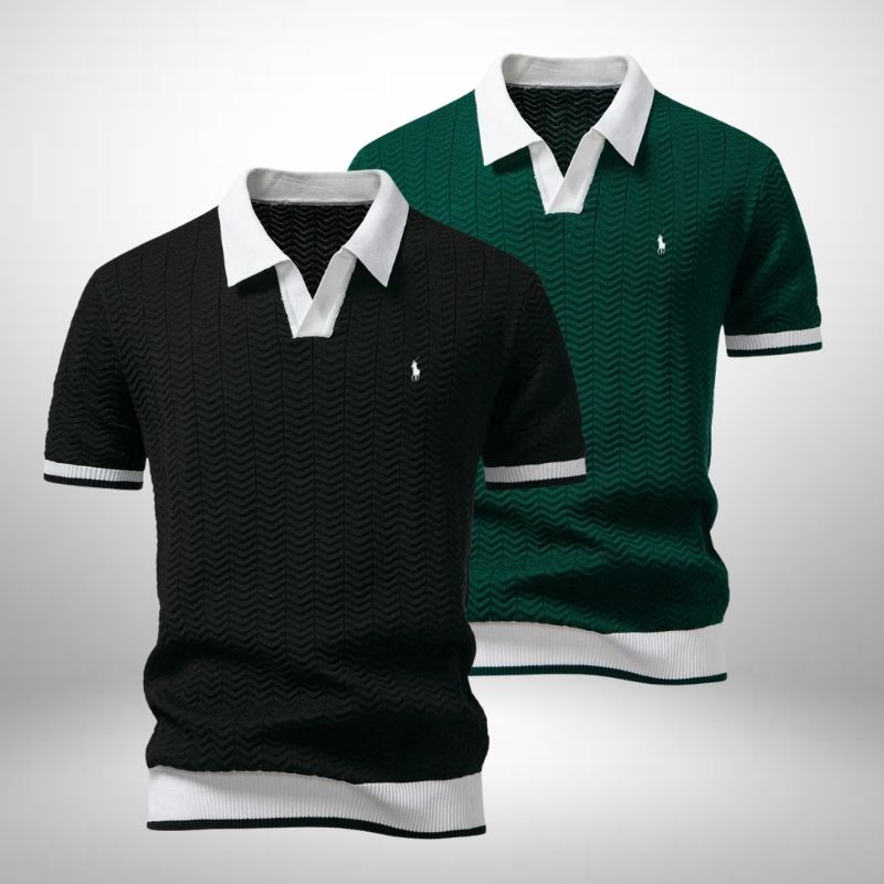 Set 2 Ralph Lauren Poloshirts Texturiert